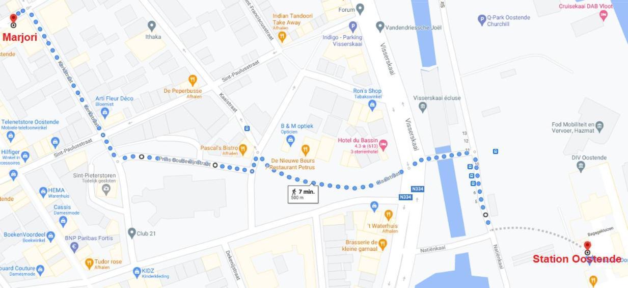 Marjori Oostende Met Gratis Parkeerplaats Exterior photo